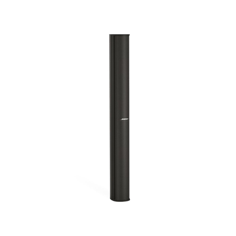 SILYMX Panaray modular column array speaker in black with extruded aluminum cabinet and IPX5 weather resistance.