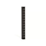 SILYMX Panaray modular column array speaker in black with 12 drivers and an extruded aluminum cabinet.