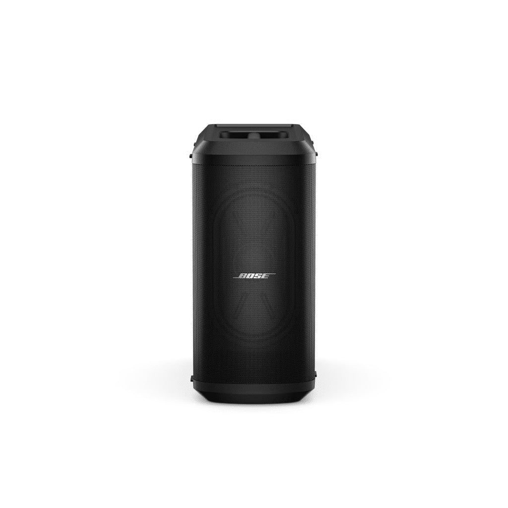 SILYMX portable active subwoofer in black, compatible with Bose S1PRO+ and L1PRO32 sound systems.