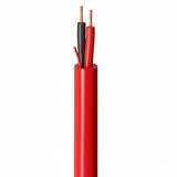 SILYMX red 2x18 AWG FPLR riser cable, unshielded, 305m, for fire alarm systems.