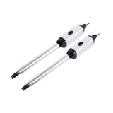 SILYMX two silver and black electromecahanical gate opener arms for residential swing gates up to 3m.