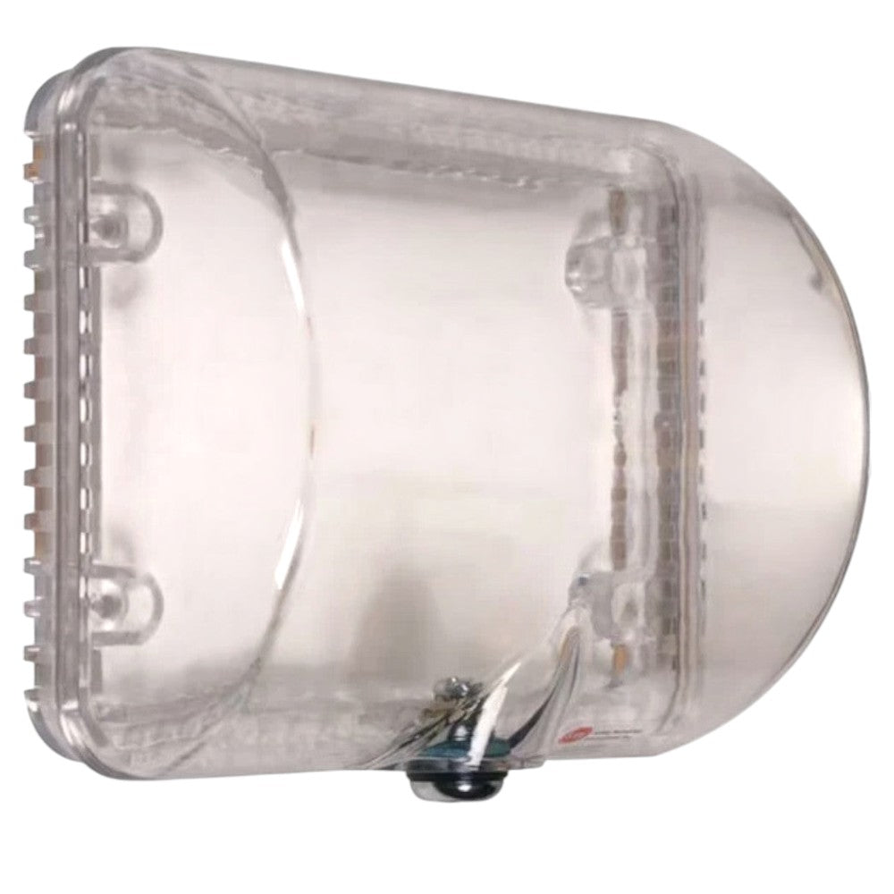 SILYMX transparent polycarbonate anti-vandalism protector for small thermostats, model STI-9105.