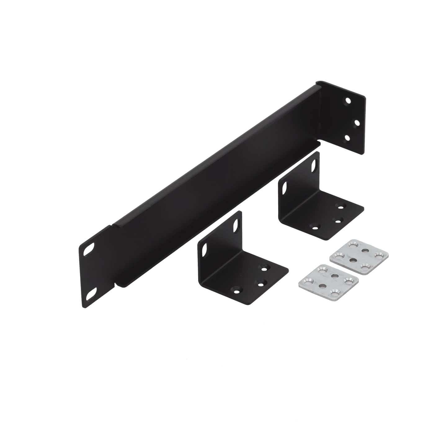 SILYMX black metal rack mount kit for Veritas amplifiers including brackets and hardware