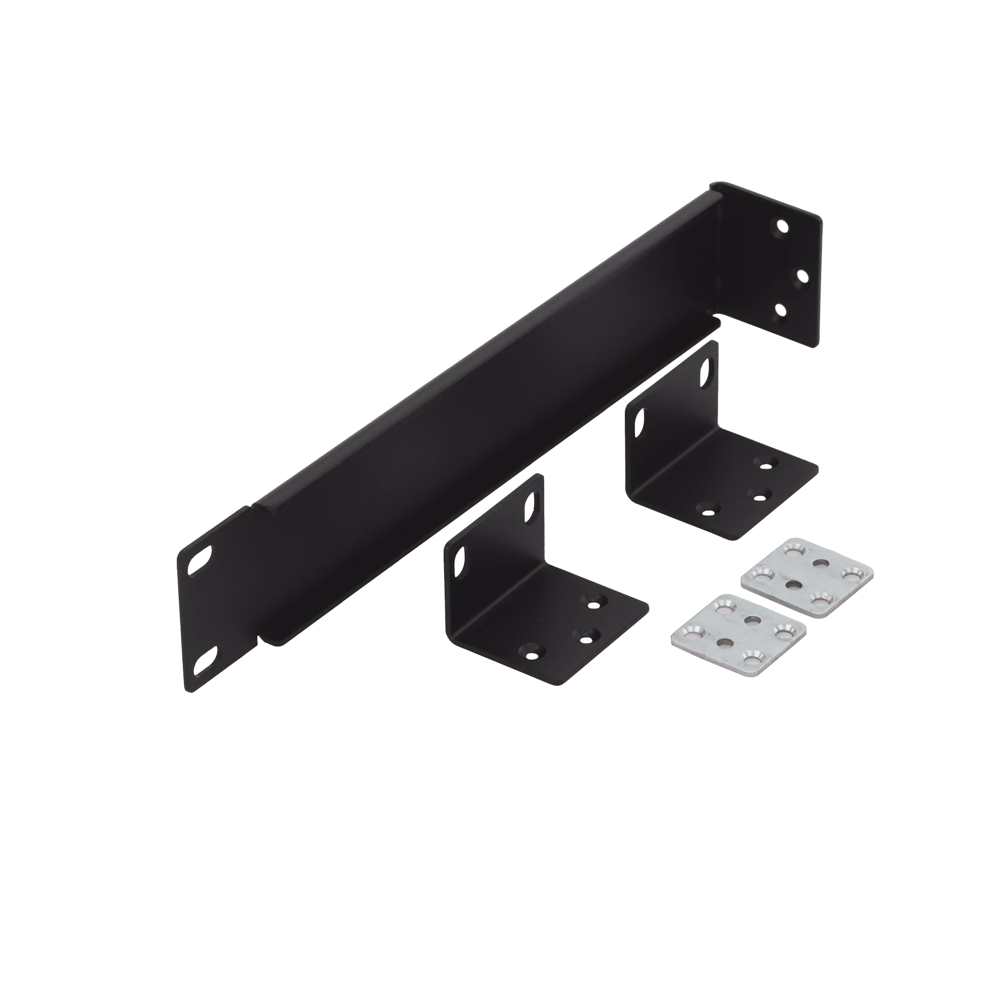 SILYMX black metal rack mount kit for Veritas amplifiers including brackets and hardware