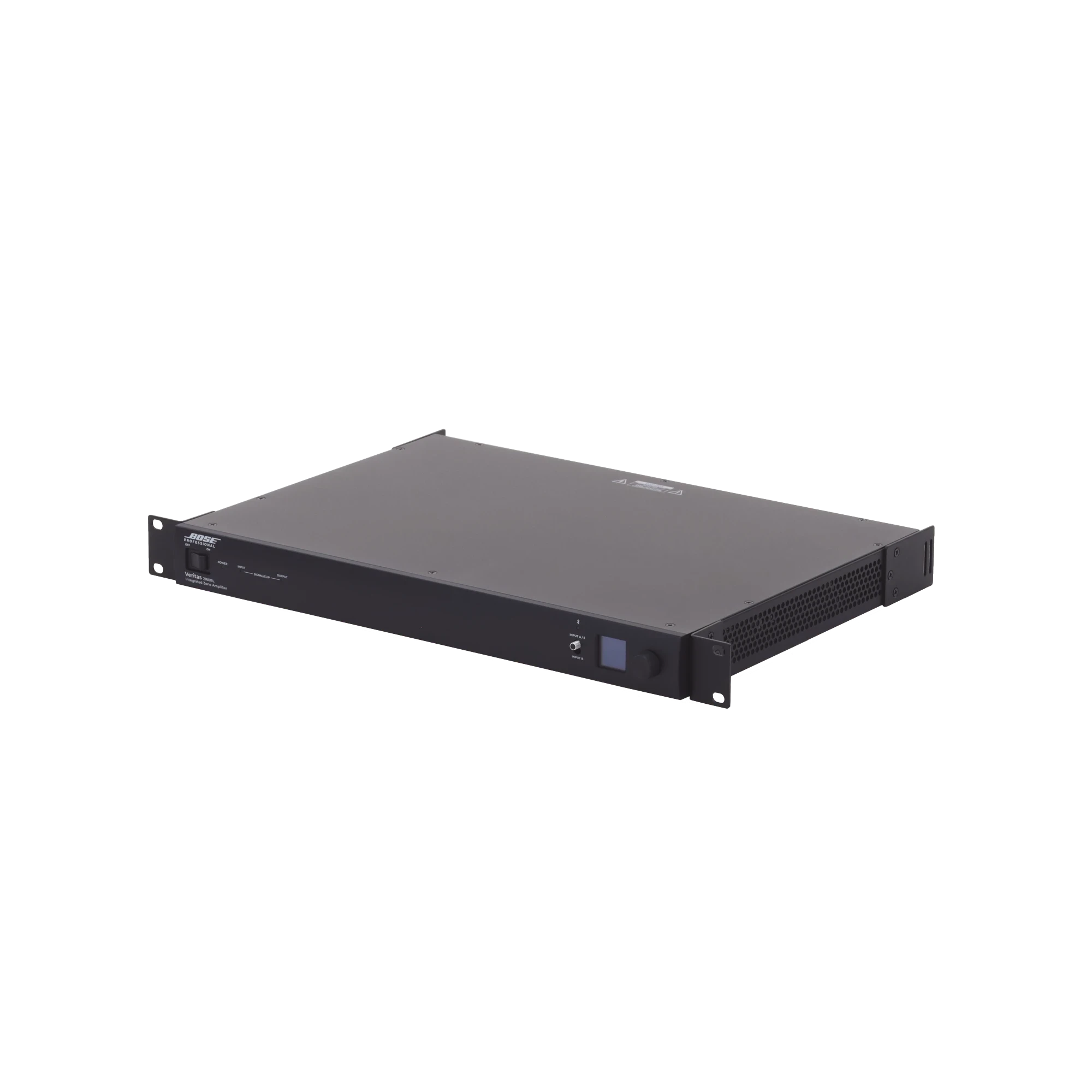 SILYMX Veritas professional audio amplifier with 2x160W power, DSP, and Bluetooth 5.0 in a black rack-mount chassis.