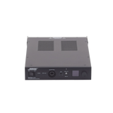 SILYMX Veritas 2x50W integrated zone amplifier with Bluetooth, DSP, and balanced inputs in a black metal chassis