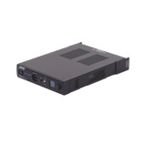 SILYMX Veritas 2x50W integrated zone amplifier in black with Bluetooth, DSP, and balanced RCA inputs.
