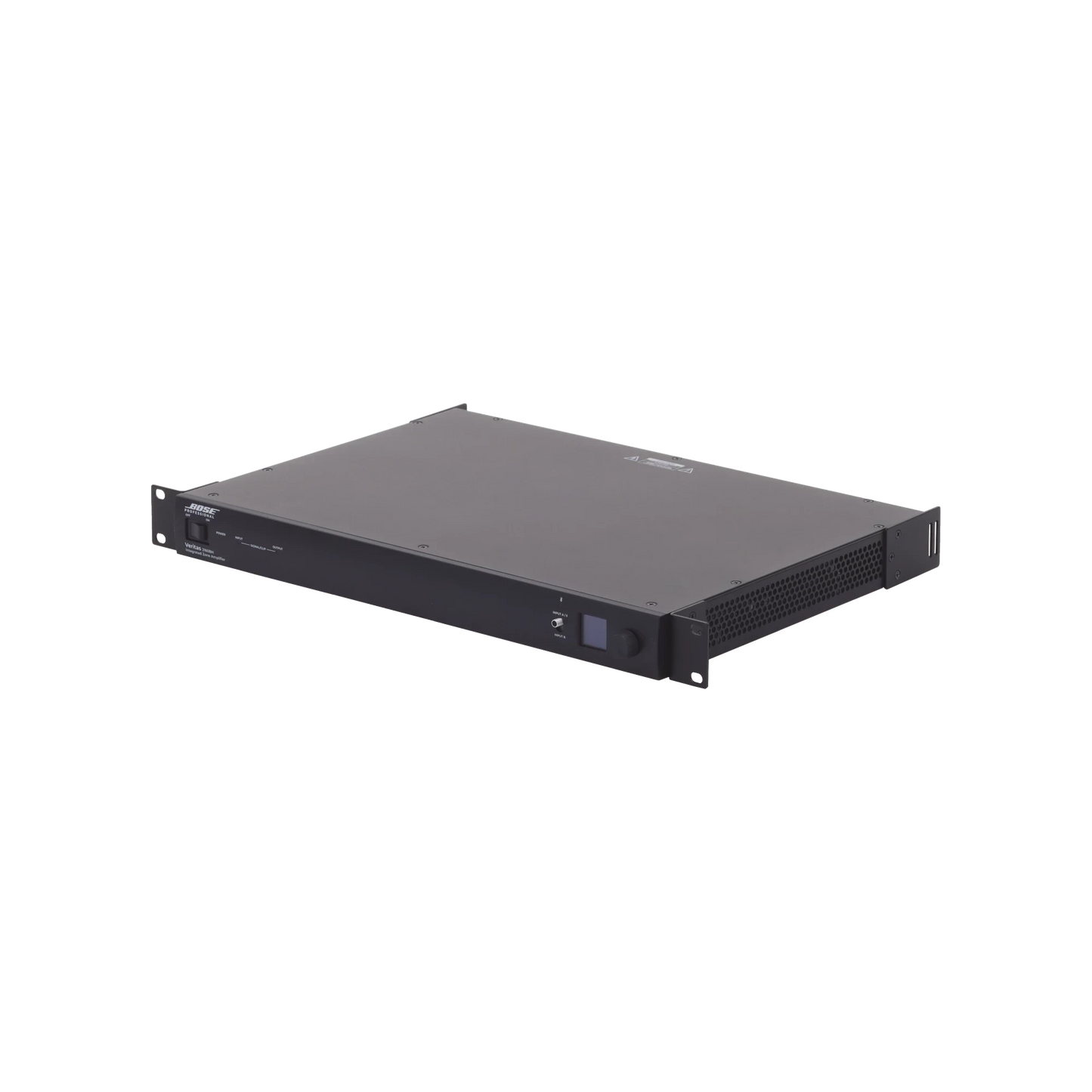 SILYMX Veritas 2x160W rack-mount amplifier with DSP, Bluetooth, and dual-zone connectivity in a black metal chassis.