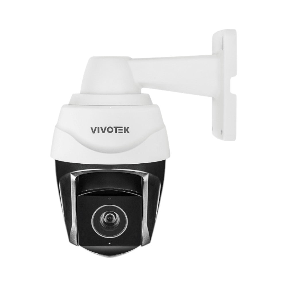 SILYMX VIVOTEK SD9368-EHL outdoor PTZ IP security camera with 40x optical zoom and white wall mount bracket
