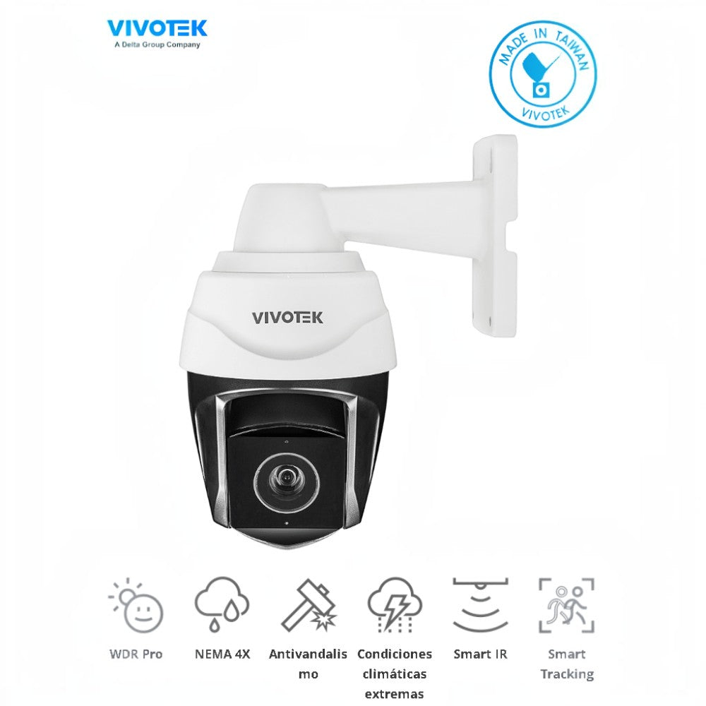 SILYMX VIVOTEK SD9368-EHL outdoor PTZ IP security camera with 40x optical zoom and white weather-resistant housing