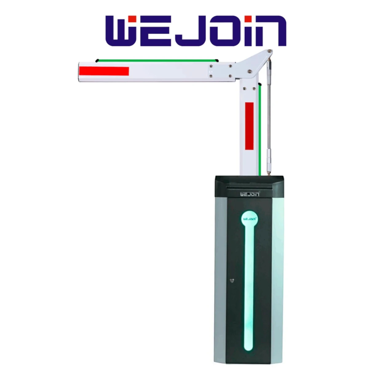 Barreras VehicularesWEJOINWJCB120VF-IR33D90LEDBarrera Vehicular Derecha LED Brazo Articulado 3m Alto Flujo 3s 24VDC WEJOIN WJCB120VF - IR33D90LED - SILYMX