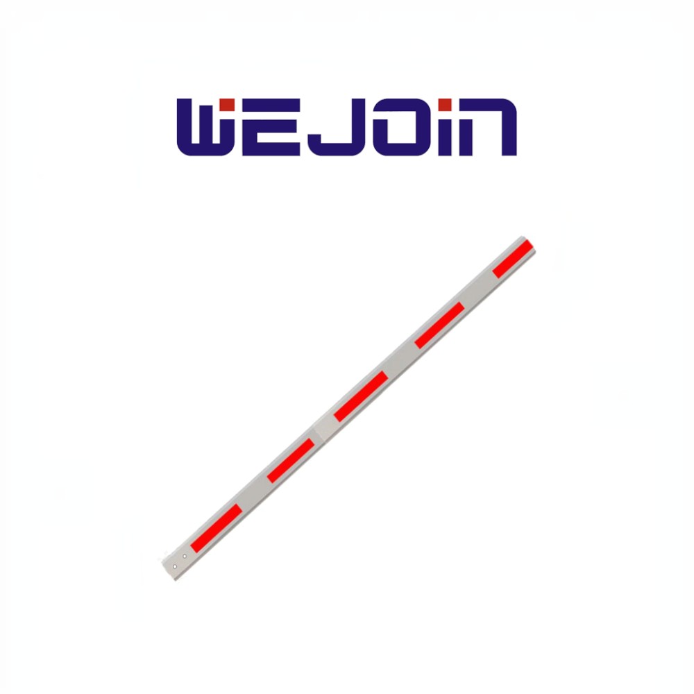 SILYMX WEJOIN WJSBM6 6-meter octagonal aluminum barrier arm with reflective red safety strips for vehicle access control