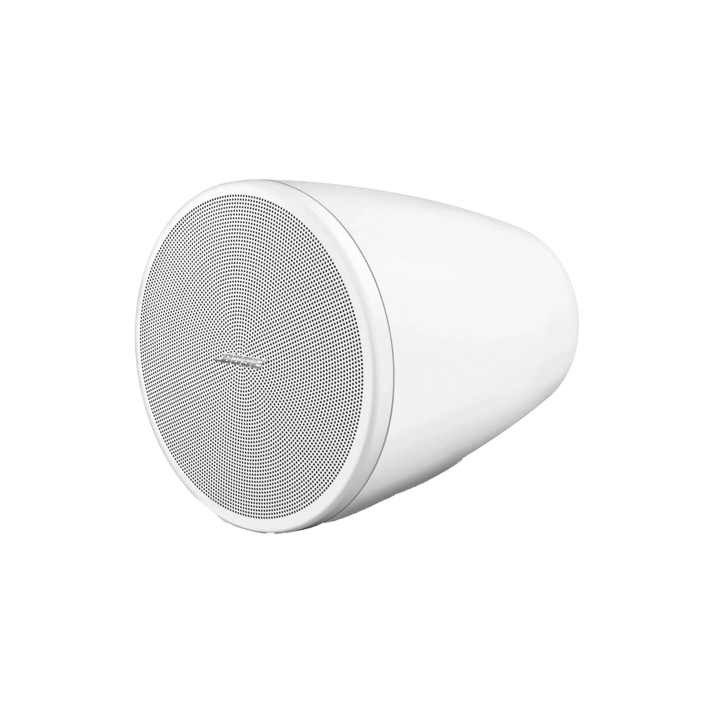 SILYMX white DesignMax 3.25-inch pendant speaker with a sleek modern design for professional audio installations