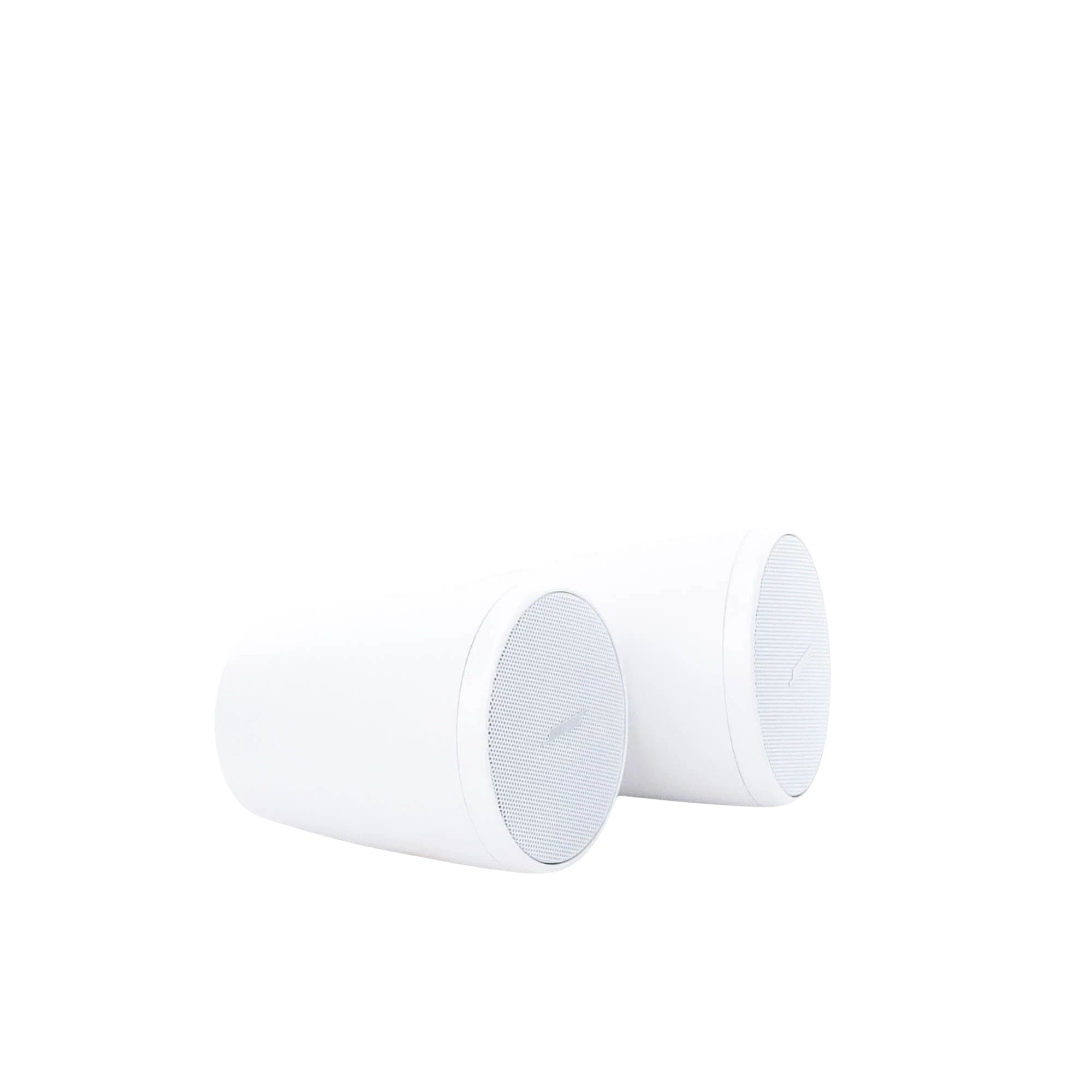 SILYMX pair of white FreeSpace pendant mount speakers with 2.25 inch drivers for commercial audio systems