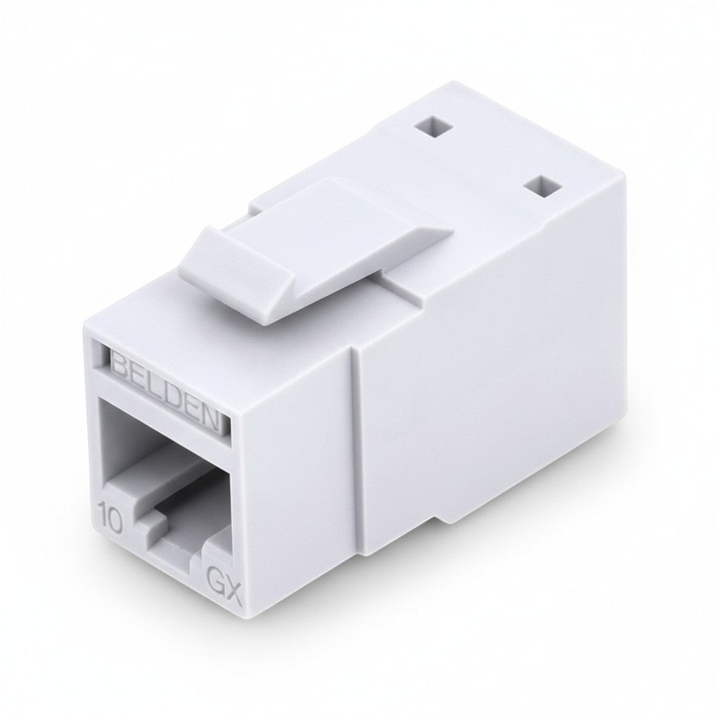 Jack RJ45 Cat6A RevConnect 23-26 AWG 10G PoE Blanco Belden RVAMJKUEW-S ...