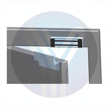 SILYMX YLI YM500NW magnetic lock for outdoor doors with 500kg holding force and IP68 weather-resistant rating