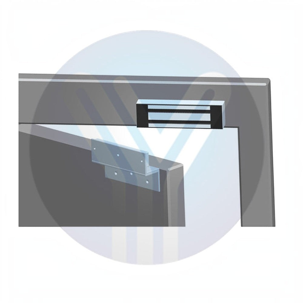 SILYMX YLI YM500NW magnetic lock for outdoor doors with 500kg holding force and IP68 weather-resistant rating