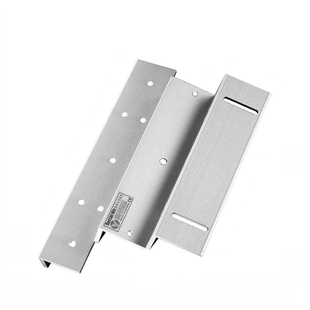 SILYMX Z and L mounting bracket for YM500NW magnetic lock, made of durable metal for outdoor access control systems.