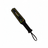 SILYMX ZKTeco ZK-D180 handheld metal detector with black ergonomic handle, LED indicators, and wrist strap.
