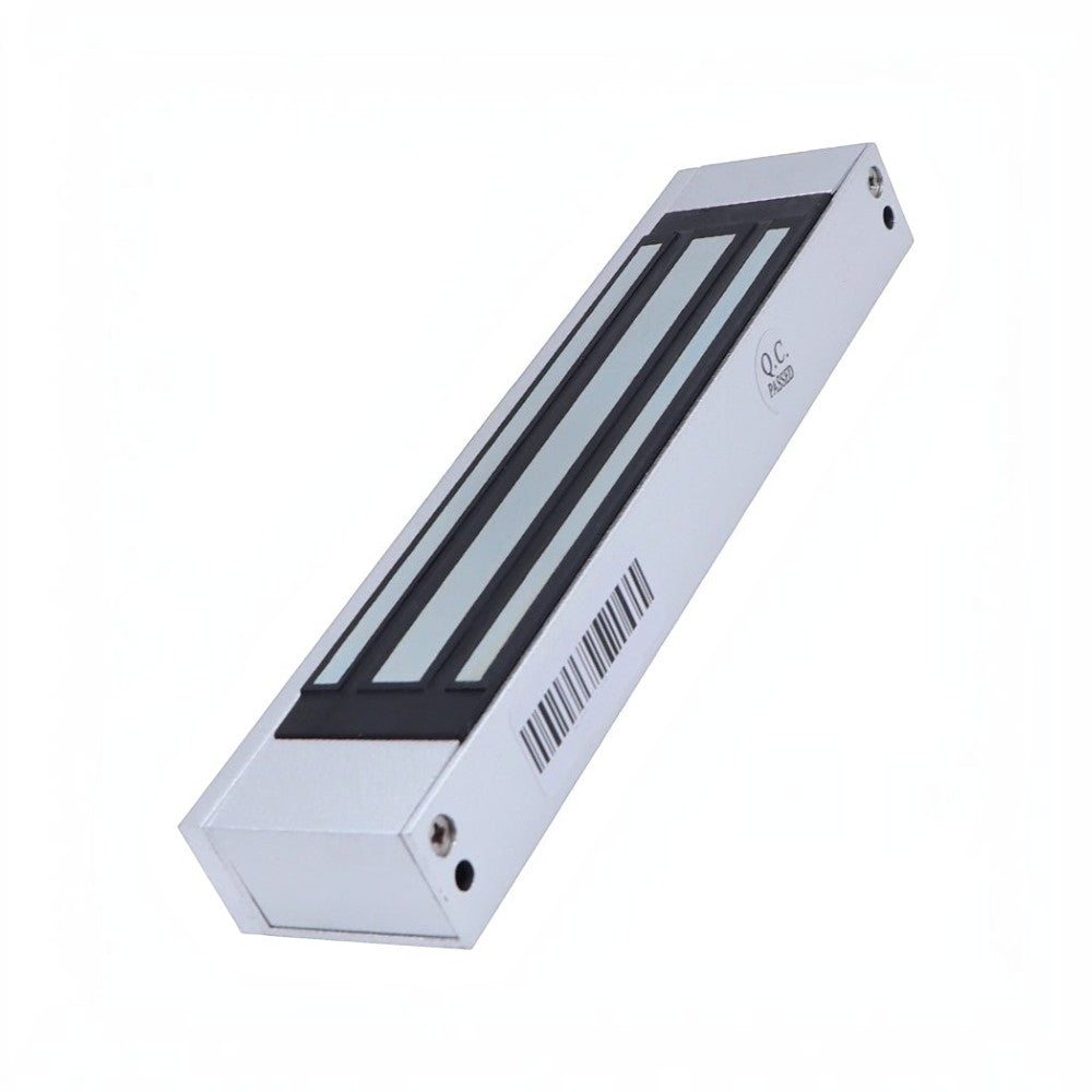 SILYMX ZKTECO LM-1805 magnetic lock with 120kg holding force for interior doors, featuring a silver metal finish.