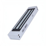 SILYMX ZKTECO LM-1805 magnetic lock with 120kg holding force for interior doors, featuring a silver metal finish.