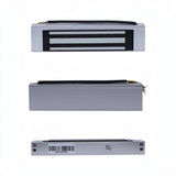 SILYMX ZKTECO LM-1805 magnetic lock with 120kg holding force, featuring a silver metal finish and wiring.