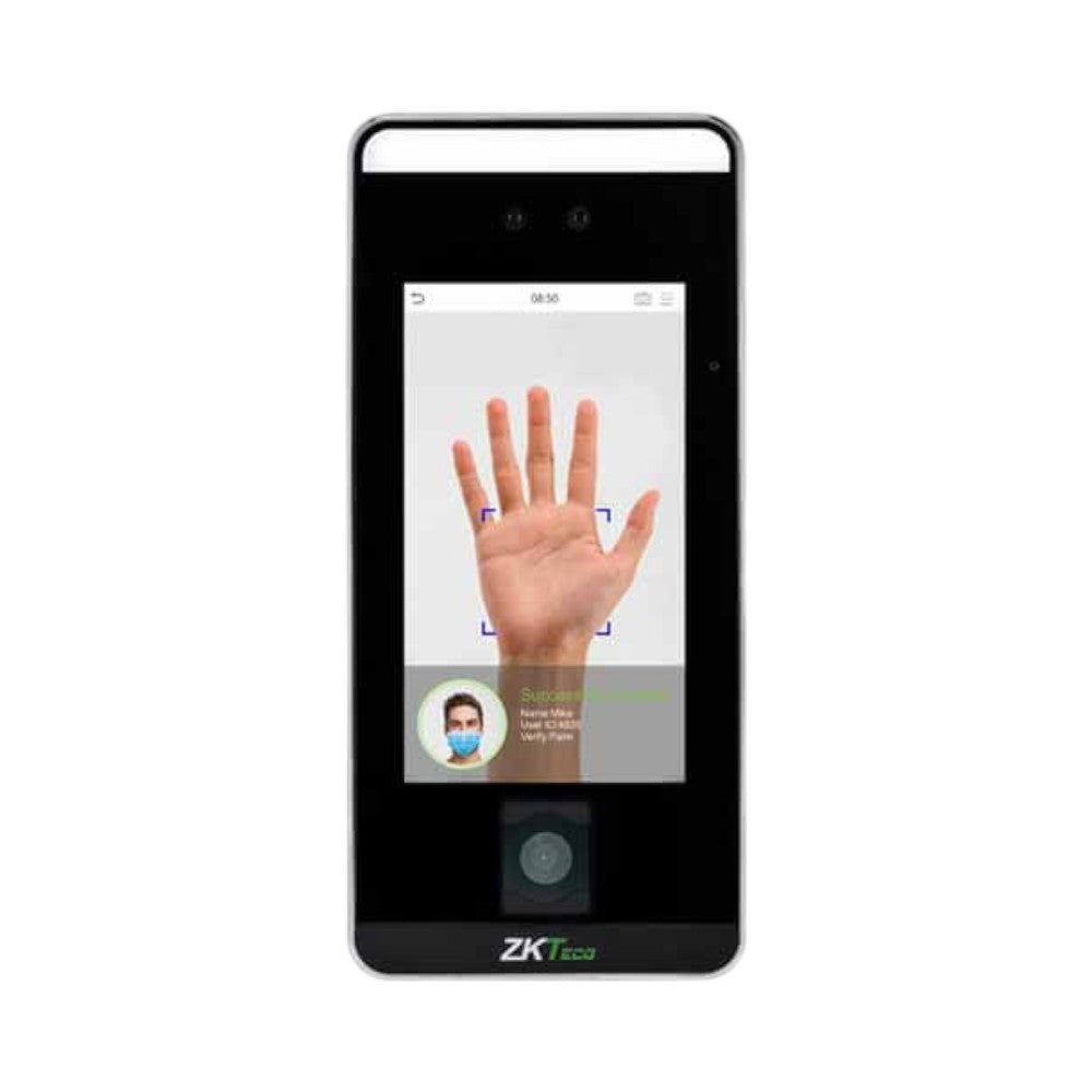 SILYMX ZKTeco SpeedFace V5LQR facial recognition access control terminal with palm and QR code scanner