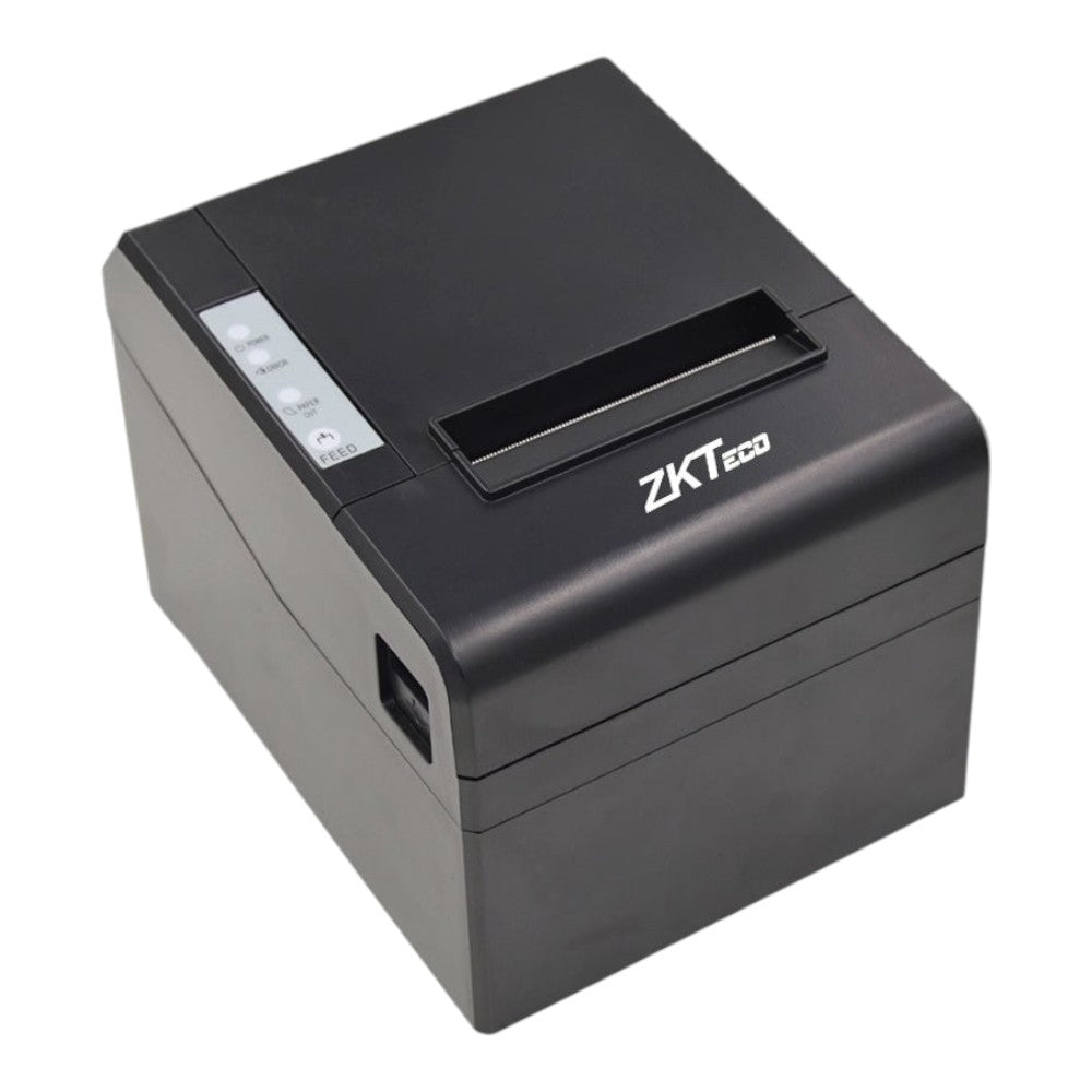 SILYMX ZKTECO ZKP8001 black thermal POS printer for tickets and attendance reports with auto-cutter