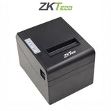 SILYMX ZKTECO ZKP8001 black thermal receipt printer for POS and attendance systems with auto-cutter
