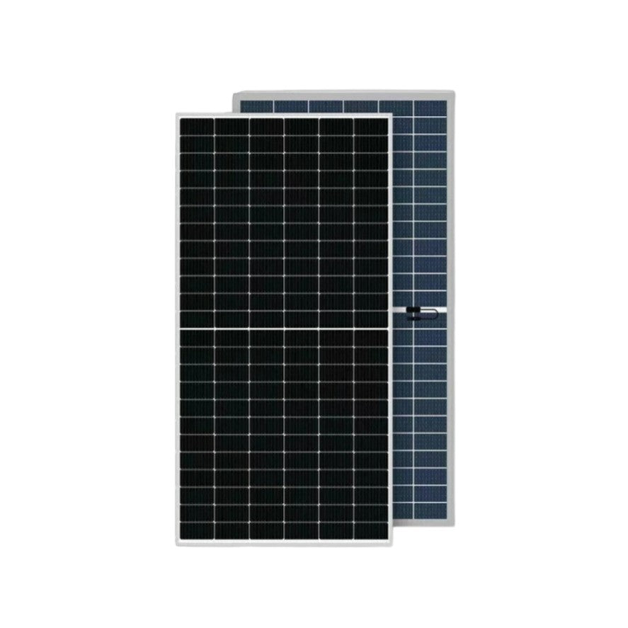 SILYMX pallet of 80 ZNShine 510W flexible monocrystalline solar panels, black and blue grid pattern, IP68 rated.