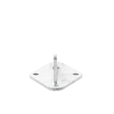 Ancla Aleta 3 Orificios 2 Puntos de Fijación Galvanizado Por Inmersión En Caliente SYSCOM TOWERS SLM-ANG-2G - Imagen 1