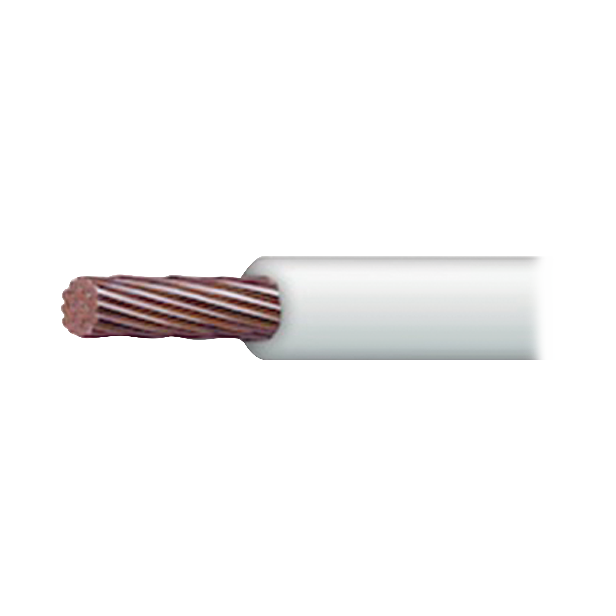 Cable Eléctrico 10 awg color blanco,Conductor de cobre suave cableado. Aislamiento de PVC, autoextinguible. BOBINA 100 MTS INDIANA - Imagen 1