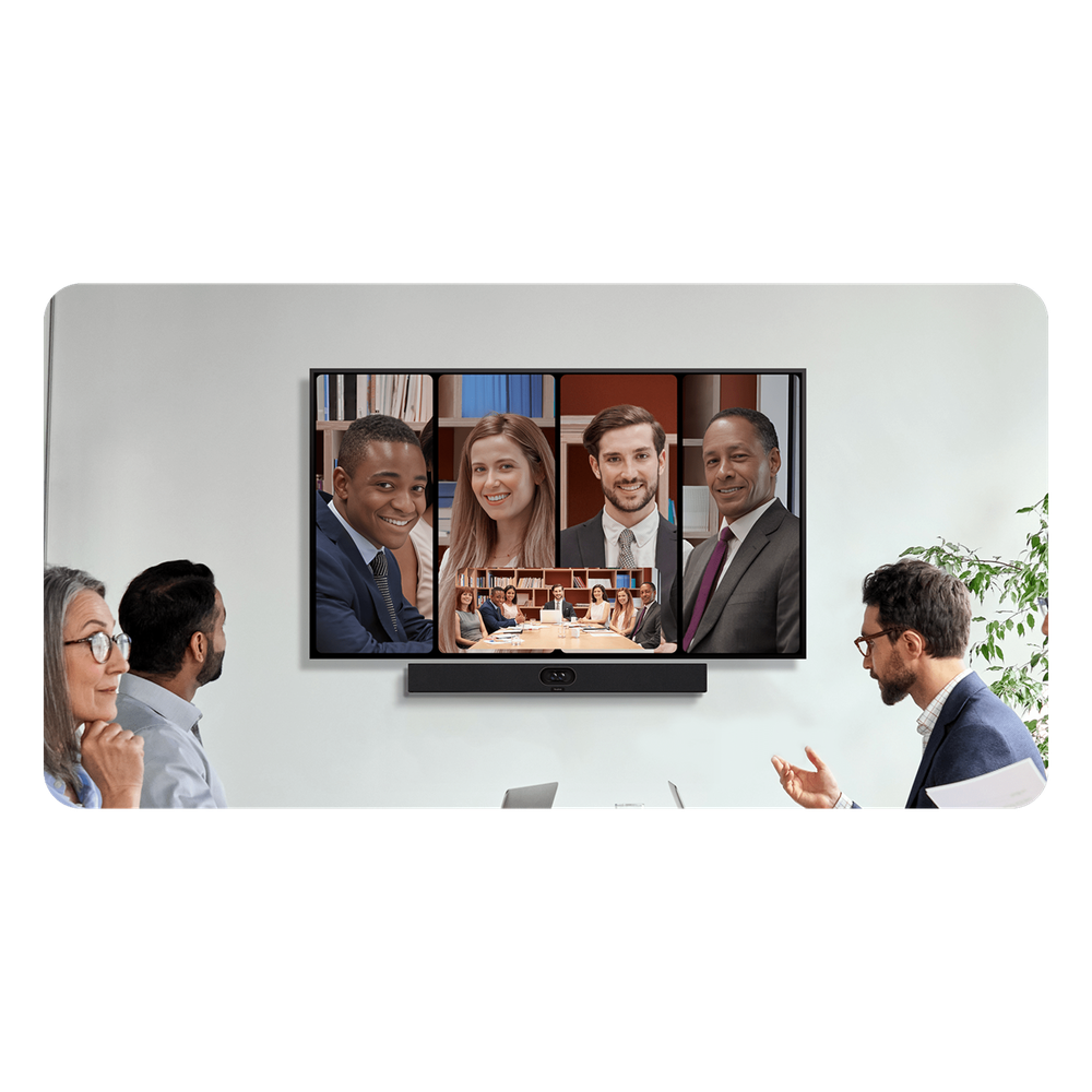 Barra de Videoconferencia todo en uno SmartVision 40 de Yealink para Salas de Conferencia Pequeñas y Medianas con IA y Seguimiento de Voz - Imagen 2