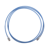 Patch Cord "Skinny" Cat6A Blindado S/FTP 7ft Diámetro Reducido 28 AWG Color Azul SIEMON - Imagen 1