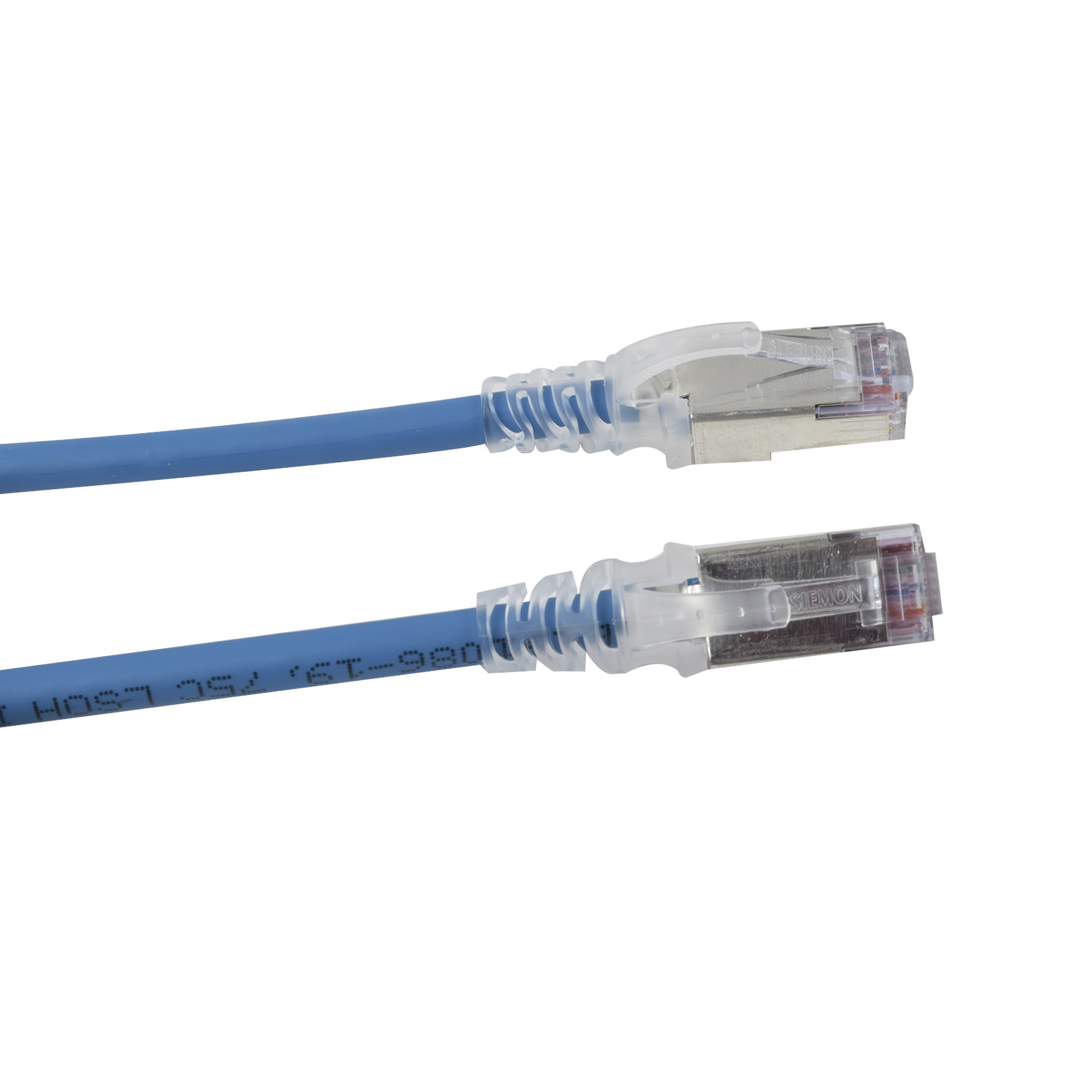 Patch Cord "Skinny" Cat6A Blindado S/FTP 7ft Diámetro Reducido 28 AWG Color Azul SIEMON - Imagen 2