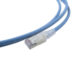 Patch Cord "Skinny" Cat6A Blindado S/FTP 7ft Diámetro Reducido 28 AWG Color Azul SIEMON - Imagen 4