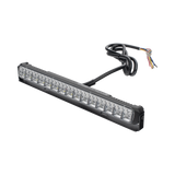 Luz Auxiliar de 45 LED, Top Rojo, Tricolor Rojo/Ambar/Blanco, 11.42", Lente Transparente, SAE SIGNALPRO - Imagen 1