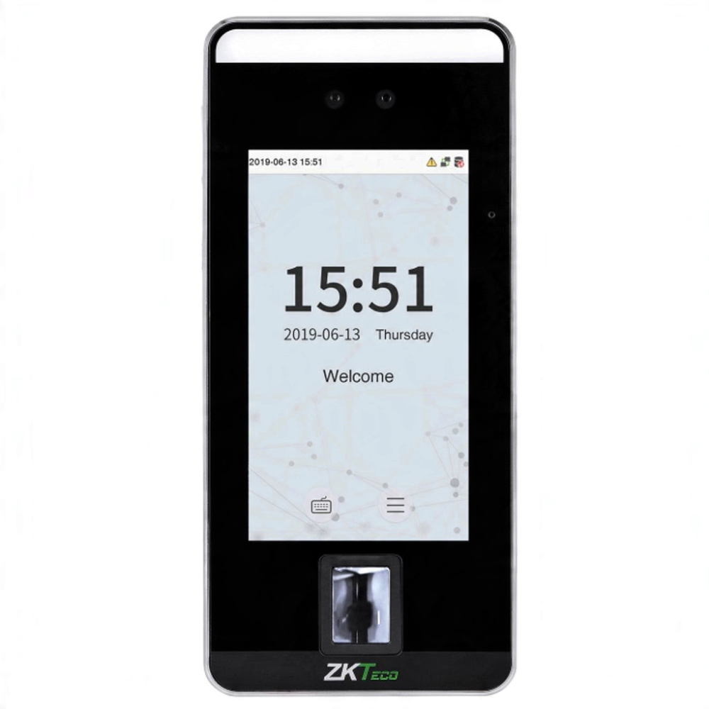 ZKTECO SpeedFaceV5LWIFI - Control de Acceso y Asistencia Visible Light con Autenticación Facial (6000 Rostros), Huella Digital BioID+ (6000), Tarjeta ID 125 KHz, Soporta 200,000 Eventos y Conectividad TCP/IP o WiFi - Imagen 3