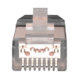 Plug RJ45 Cat6 Blindado Para Cable Calibre 24-26 AWG Chapado en Oro de 50 micras Paquete de 100 piezas PANDUIT - Imagen 3