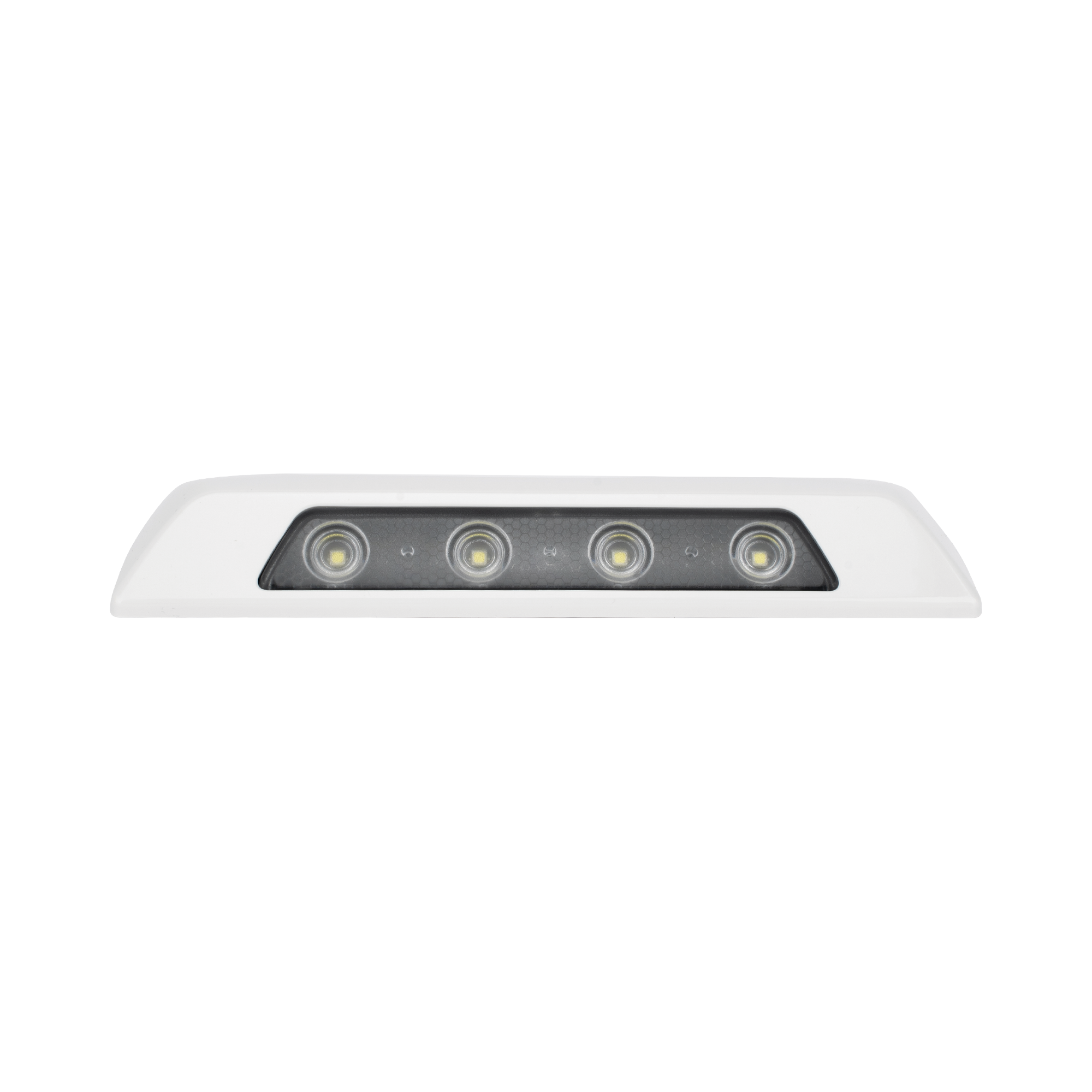 Luz Auxiliar de Escena de 4 LED, Blanco, Lente Transparente, Bisel Blanco SIGNALPRO - Imagen 1