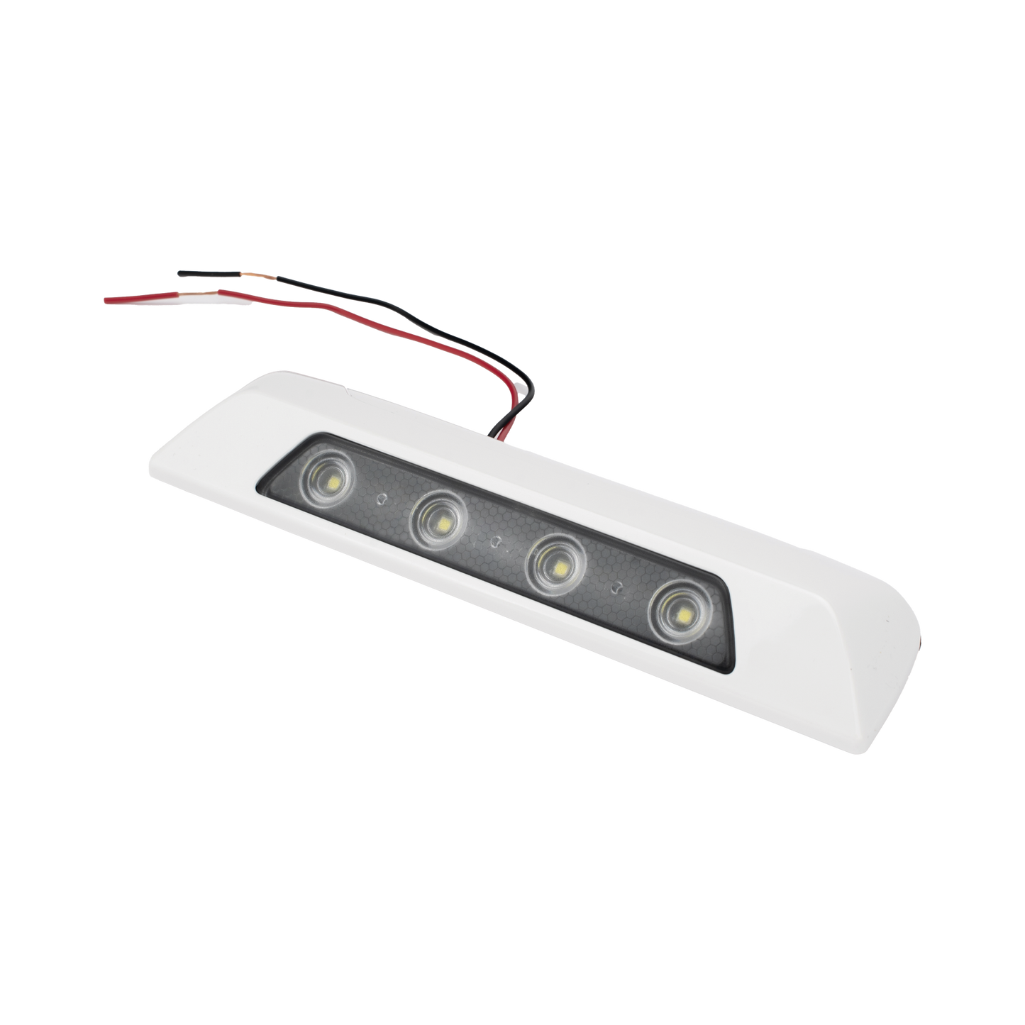 Luz Auxiliar de Escena de 4 LED, Blanco, Lente Transparente, Bisel Blanco SIGNALPRO - Imagen 4