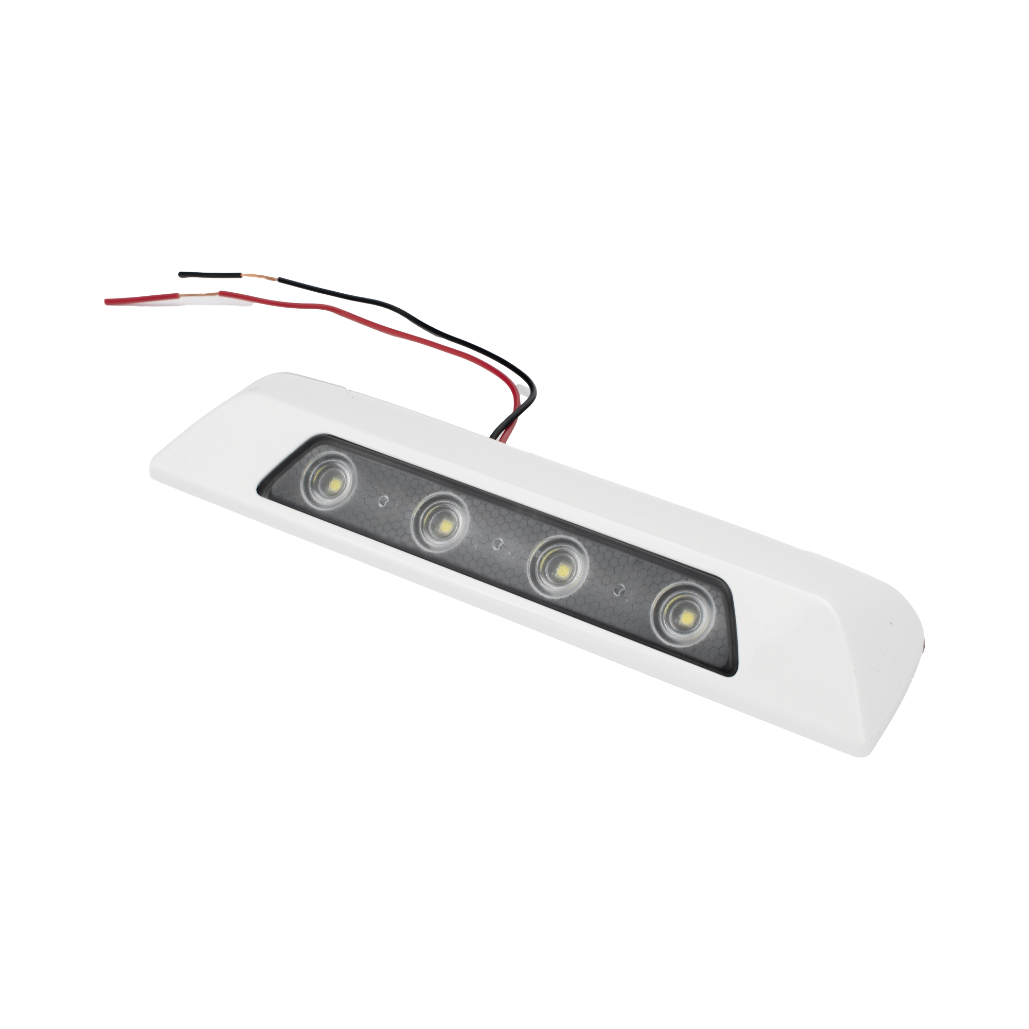 Luz Auxiliar de Escena de 4 LED, Blanco, Lente Transparente, Bisel Blanco SIGNALPRO - Imagen 4