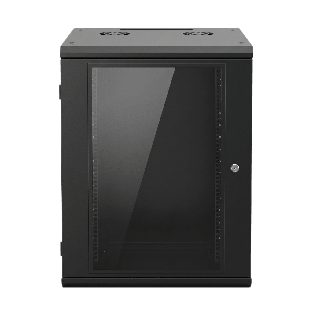 Gabinete de Pared 16U 635mm Profundidad Rack 19in Acero Reforzado LINKEDPRO SR-19-16-GN3G - Imagen 1