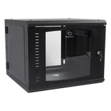 Gabinete Abatible de Pared (Con Marco Trasero) con Rack 19" de 9 Unidades. Ventana de Cristal Templado SR-1909-GAP-V4 LINKEDPRO BY EPCOM - Imagen 1