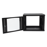 Gabinete Abatible de Pared (Con Marco Trasero) con Rack 19" de 9 Unidades. Ventana de Cristal Templado SR-1909-GAP-V4 LINKEDPRO BY EPCOM - Imagen 2