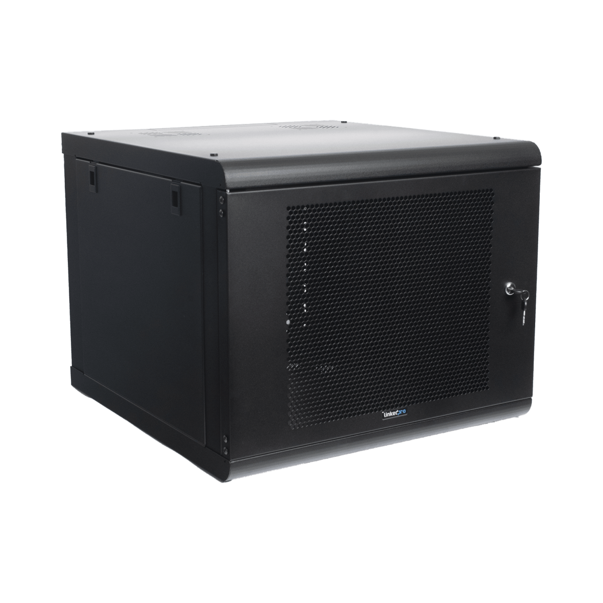 Racks CerradosLINKEDPROSR-1909-GN2PGabinete Pared 9U Rack 19" 635mm Profundidad Acero Reforzado Puerta Perforada LINKEDPRO SR - 1909 - GN2P - SILYMX