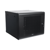 Racks CerradosLINKEDPROSR-1909-GN2PGabinete Pared 9U Rack 19" 635mm Profundidad Acero Reforzado Puerta Perforada LINKEDPRO SR - 1909 - GN2P - SILYMX