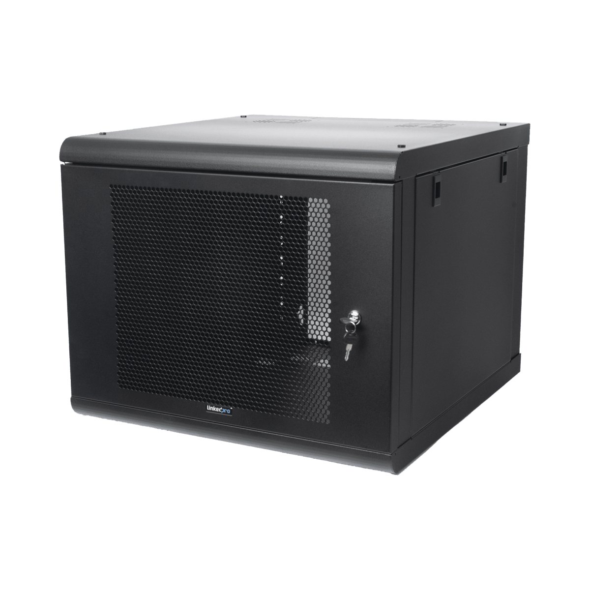 Racks CerradosLINKEDPROSR-1909-GN2PGabinete Pared 9U Rack 19" 635mm Profundidad Acero Reforzado Puerta Perforada LINKEDPRO SR - 1909 - GN2P - SILYMX