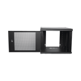 Racks CerradosLINKEDPROSR-1909-GN2PGabinete Pared 9U Rack 19" 635mm Profundidad Acero Reforzado Puerta Perforada LINKEDPRO SR - 1909 - GN2P - SILYMX