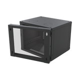 Gabinete Abatible de Pared (Con Marco Trasero) con Rack 19" de 12 Unidades. Ventana de Cristal Templado LINKEDPRO BY EPCOM - Imagen 1